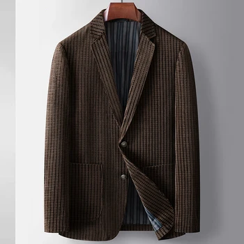 Высококачественный Красивый Новый Легкий Роскошный Бархатный Деловой повседневный костюм для мужчин, классическое удобное приталенное пальто западной моды All Fit