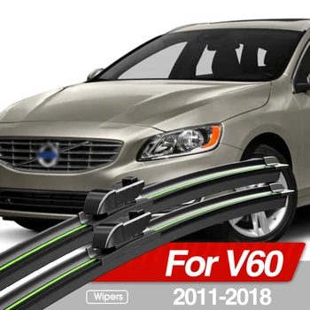 Для Volvo V60 2011-2018 Щетки стеклоочистителя переднего стекла 2 шт. Аксессуары для окон 2012 2013 2014 2015 2016 2017