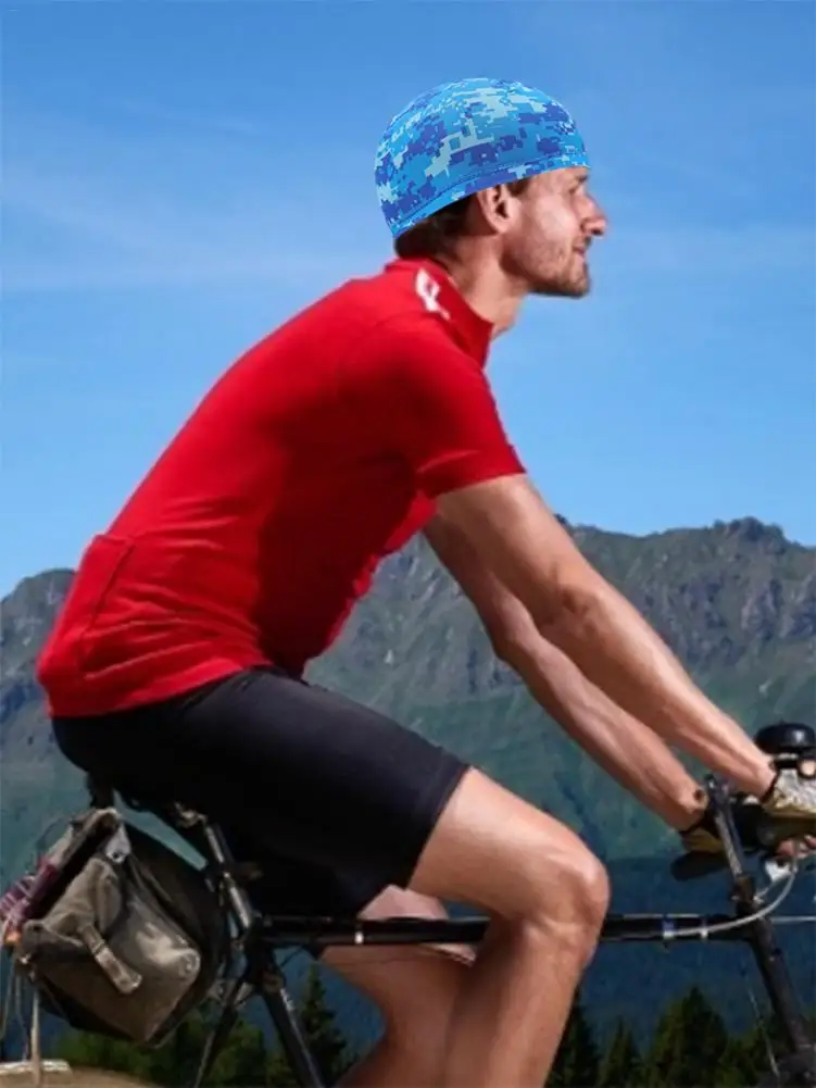 Мягкая подкладка для шлема унисекс, шапка для бега, велоспорта, спорта, Быстросохнущая Внутренняя подкладка для шлема, мужская Женская уличная шапочка 4
